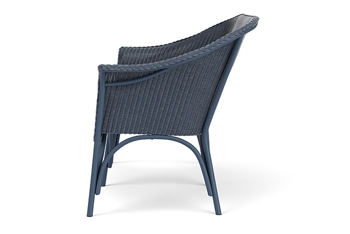 Lloyd Flanders™ All Seasons Settee with Padded Seat - Denim Blue