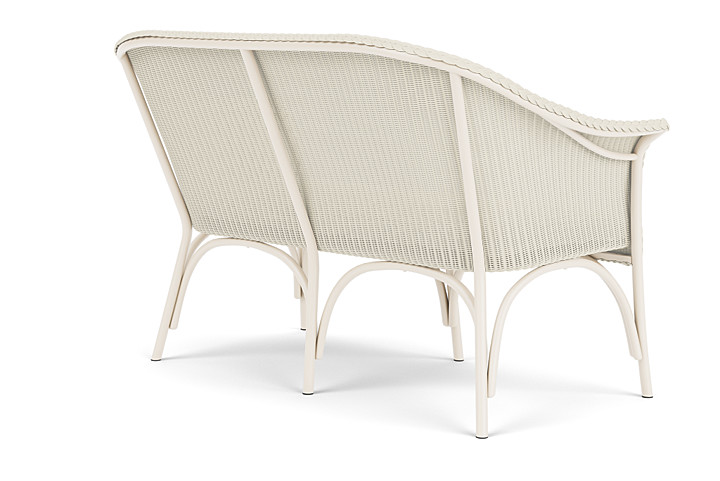 Lloyd Flanders™ All Seasons Settee with Padded Seat - Ivory