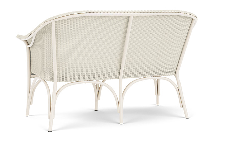 Lloyd Flanders™ All Seasons Settee with Padded Seat - Ivory