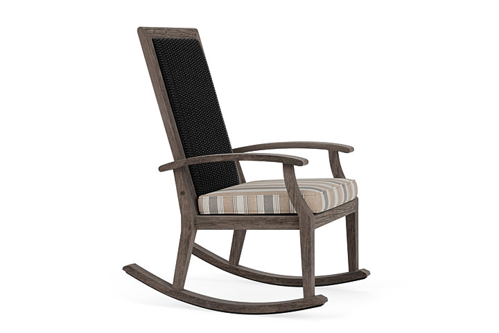 Lloyd Flanders™ Frontier High Back Porch Rocker - Ebony