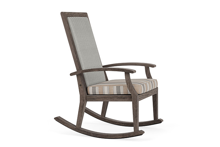 Lloyd Flanders™ Frontier High Back Porch Rocker - Platinum