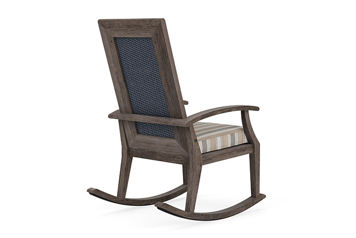 Lloyd Flanders™ Frontier High Back Porch Rocker - Denim Blue