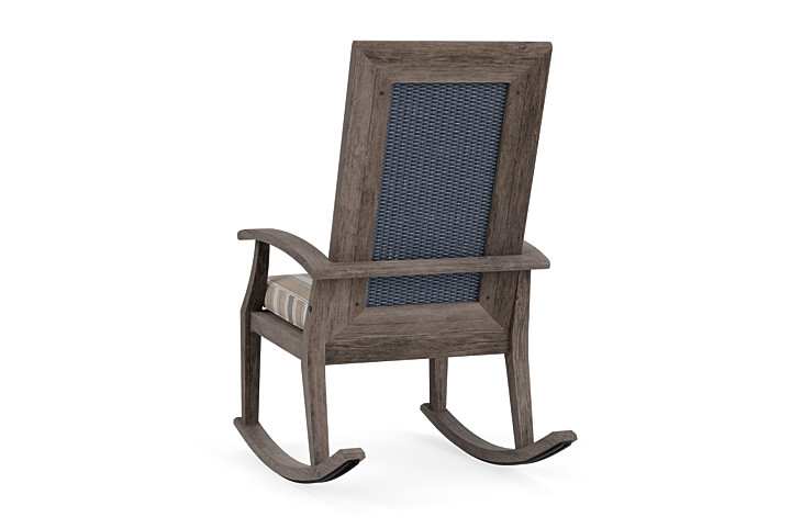 Lloyd Flanders™ Frontier High Back Porch Rocker - Denim Blue