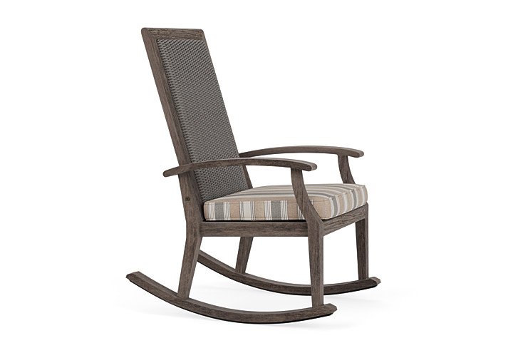 Lloyd Flanders™ Frontier High Back Porch Rocker - Pewter