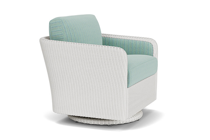 Lloyd Flanders™ Visions Swivel Glider Lounge Chair - Matte White