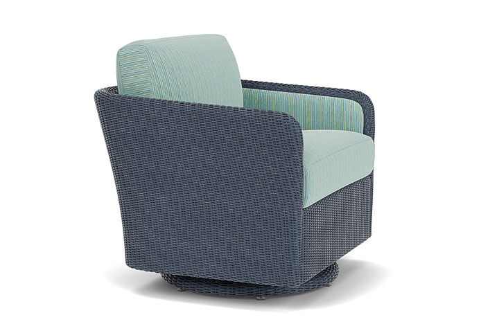 Lloyd Flanders™ Visions Swivel Glider Lounge Chair - Denim Blue