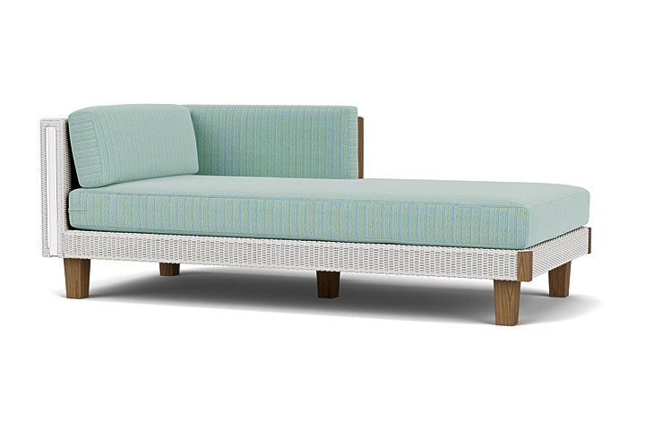 Lloyd Flanders™ Catalina Left Arm Chaise - Matte White