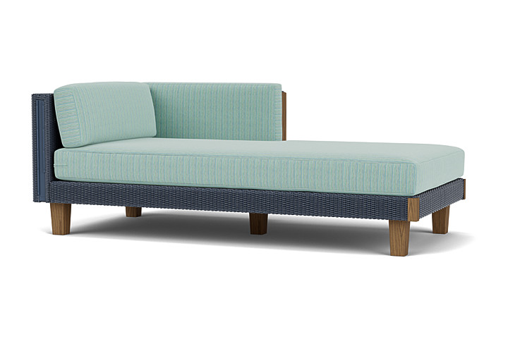 Lloyd Flanders™ Catalina Left Arm Chaise - Denim Blue