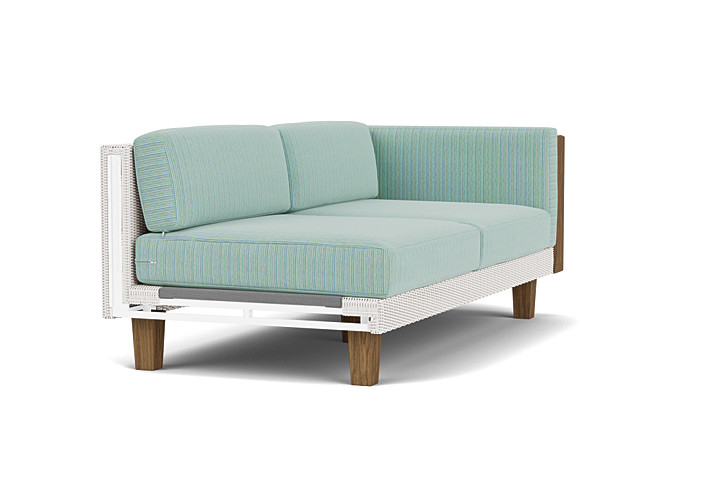 Lloyd Flanders™ Catalina Left Arm Loveseat - White