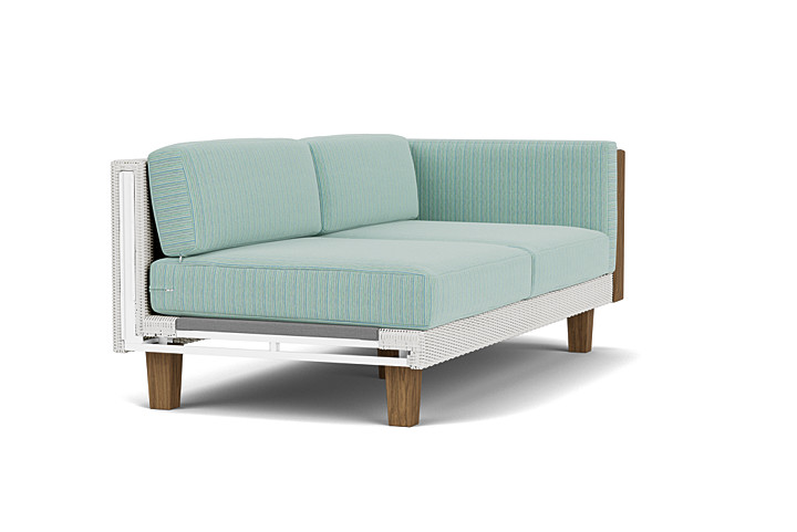 Lloyd Flanders™ Catalina Left Arm Loveseat - Matte White