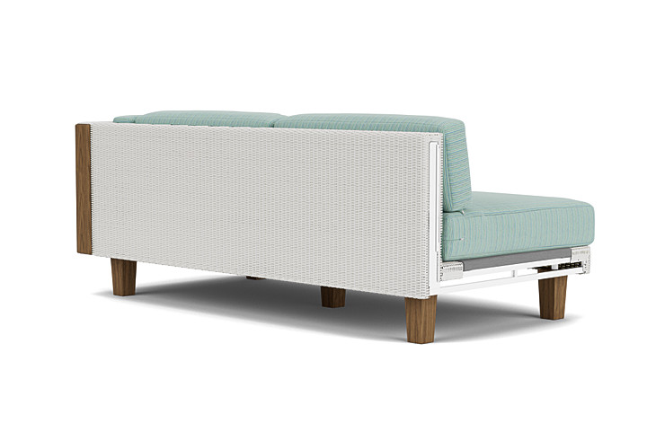 Lloyd Flanders™ Catalina Left Arm Loveseat - Matte White