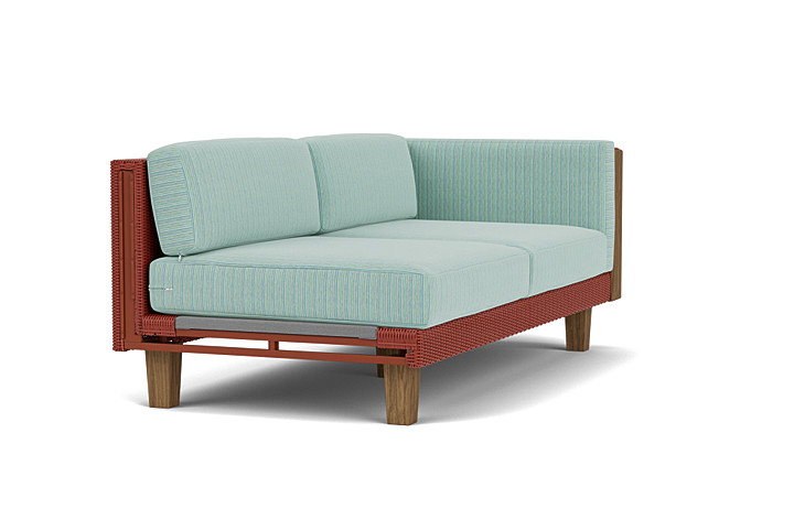 Lloyd Flanders™ Catalina Left Arm Loveseat - Terracotta