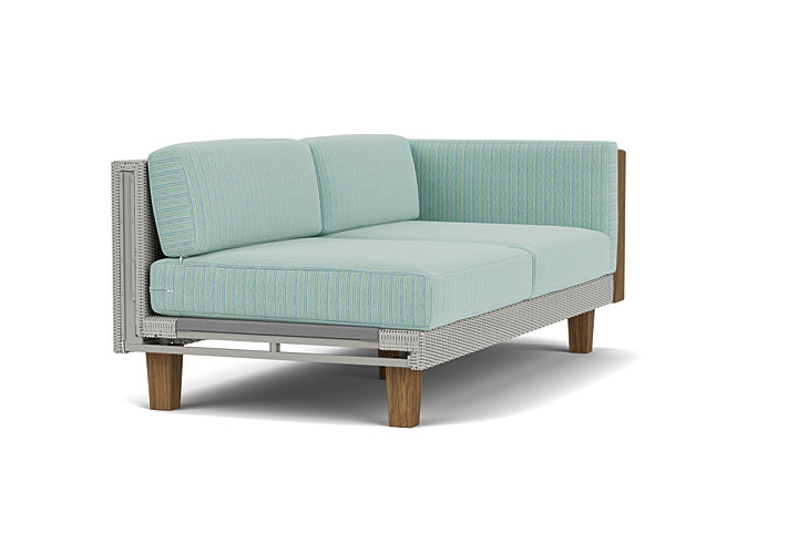 Lloyd Flanders™ Catalina Left Arm Loveseat - Platinum