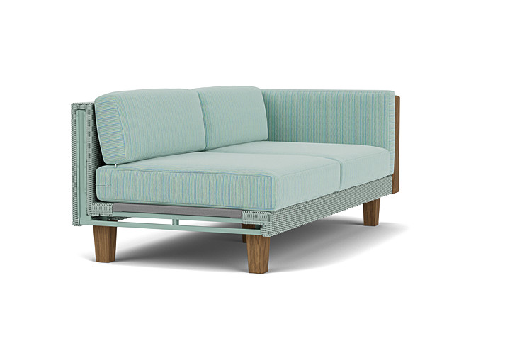 Lloyd Flanders™ Catalina Left Arm Loveseat - Sea Glass