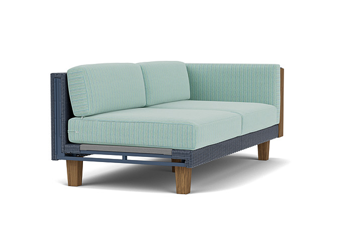 Lloyd Flanders™ Catalina Left Arm Loveseat - Denim Blue