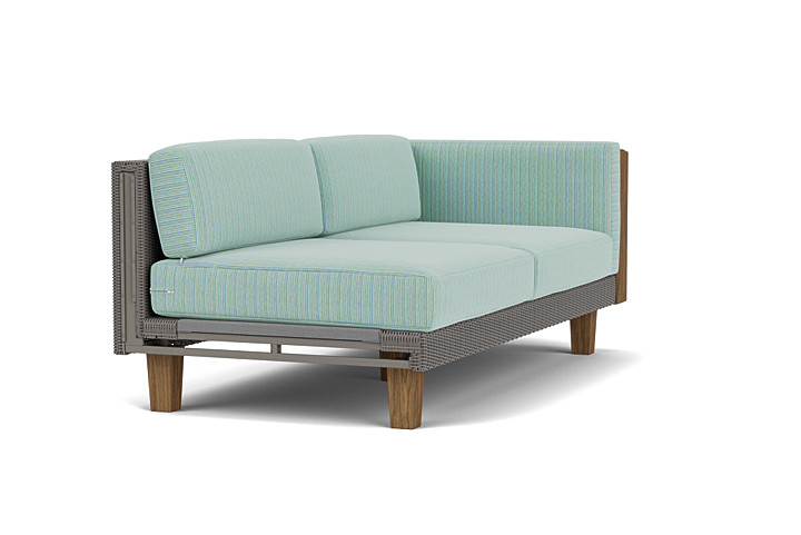 Lloyd Flanders™ Catalina Left Arm Loveseat - Pewter