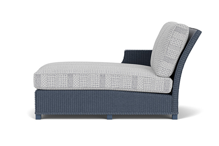 Lloyd Flanders™ Hamptons Right Arm Chaise - Denim Blue