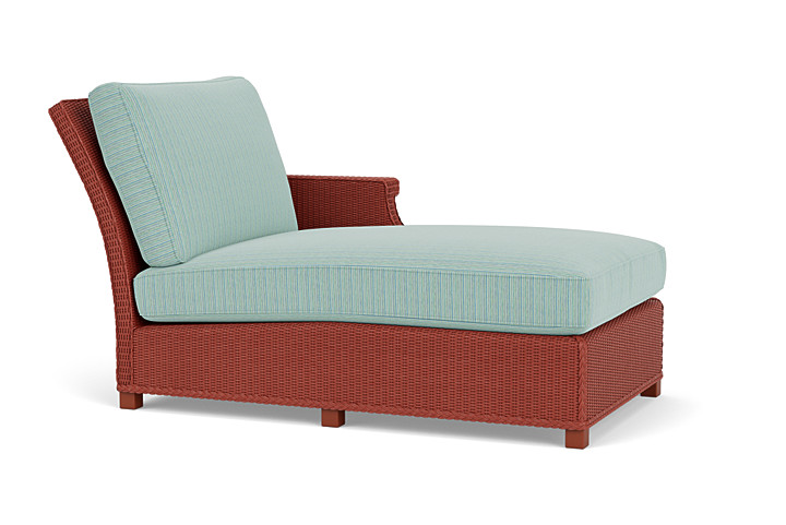 Lloyd Flanders™ Hamptons Left Arm Chaise - Terracotta