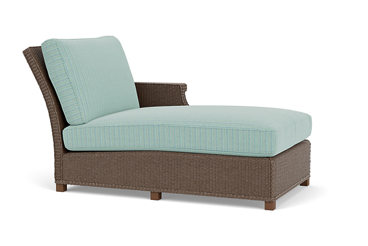 Lloyd Flanders™ Hamptons Left Arm Chaise - Bark