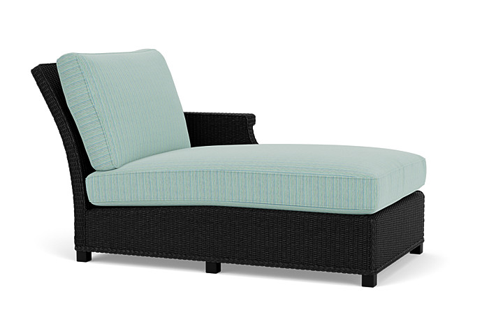 Lloyd Flanders™ Hamptons Left Arm Chaise - Ebony