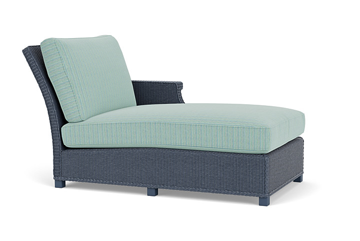 Lloyd Flanders™ Hamptons Left Arm Chaise - Denim Blue