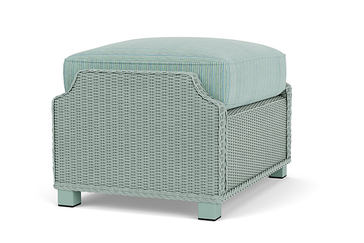 Lloyd Flanders™ Hamptons Ottoman - Sea Glass