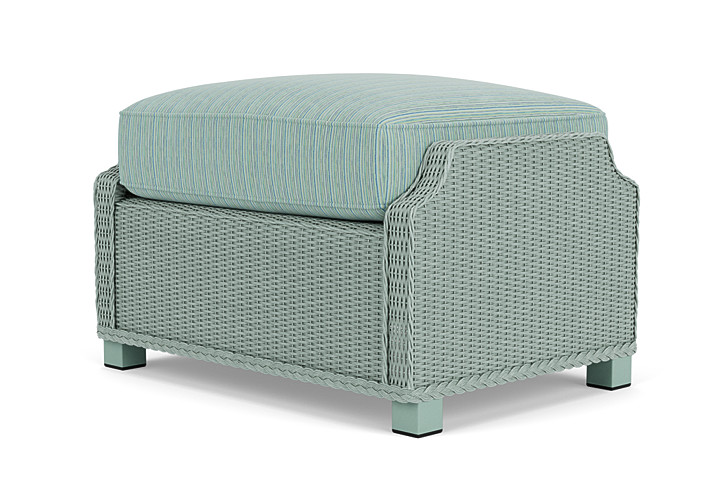 Lloyd Flanders™ Hamptons Ottoman - Sea Glass