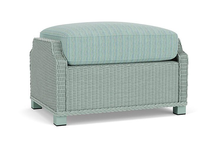 Lloyd Flanders™ Hamptons Ottoman - Sea Glass