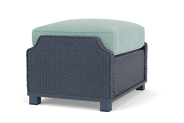 Lloyd Flanders™ Hamptons Ottoman - Denim Blue