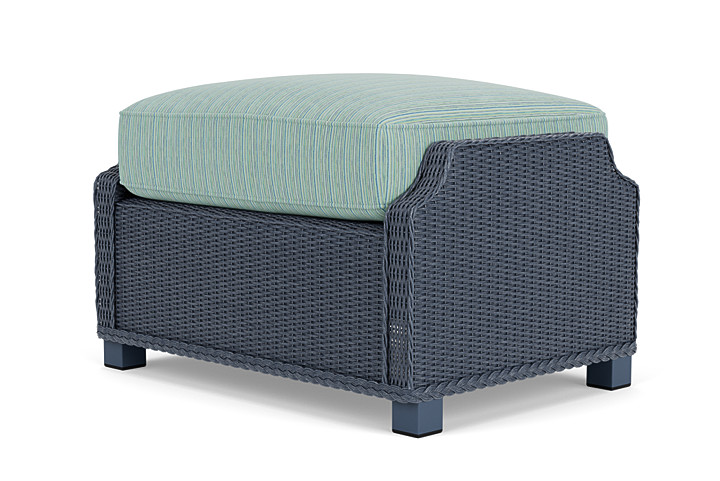 Lloyd Flanders™ Hamptons Ottoman - Denim Blue