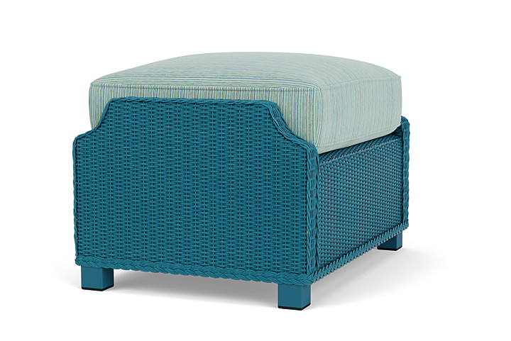 Lloyd Flanders™ Hamptons Ottoman - Peacock