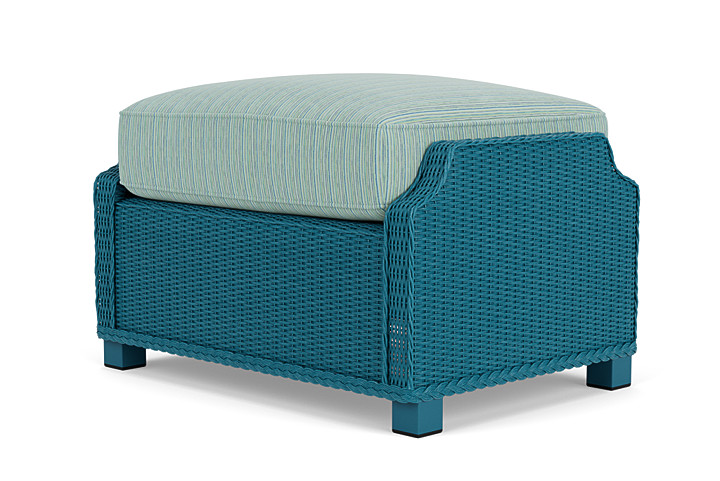 Lloyd Flanders™ Hamptons Ottoman - Peacock