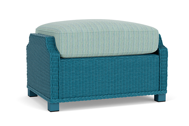 Lloyd Flanders™ Hamptons Ottoman - Peacock