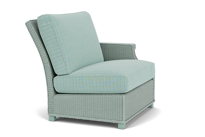 Lloyd Flanders™ Hamptons Left Arm Sectional - Sea Glass