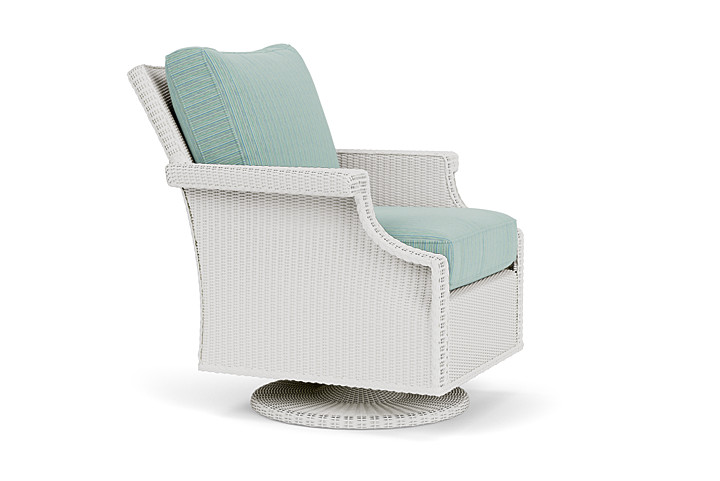 Lloyd Flanders™ Hamptons Swivel Rocker Lounge Chair - Matte White