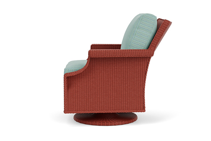 Lloyd Flanders™ Hamptons Swivel Rocker Lounge Chair - Terracotta