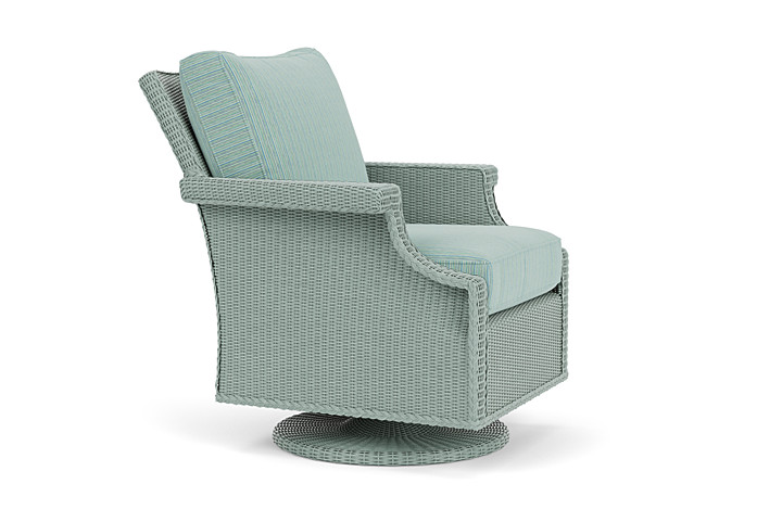 Lloyd Flanders™ Hamptons Swivel Rocker Lounge Chair - Sea Glass