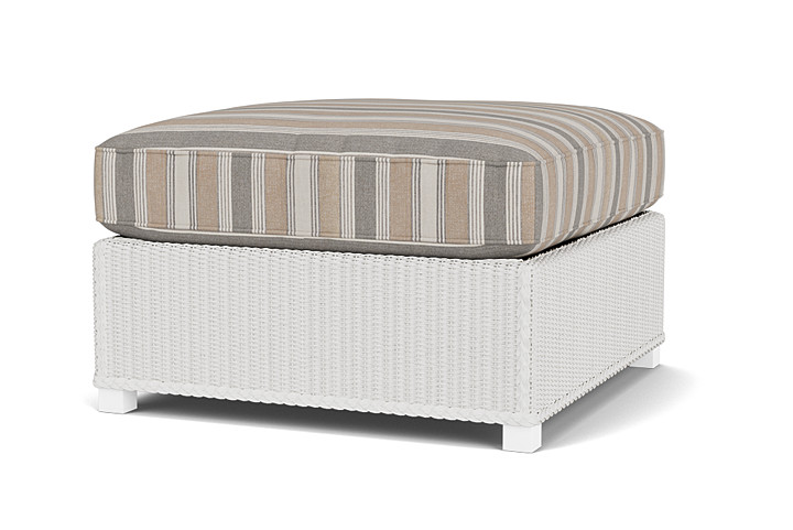 Lloyd Flanders™ Hamptons Large Ottoman - Matte White