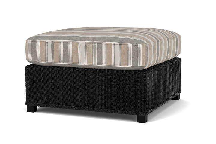 Lloyd Flanders™ Hamptons Large Ottoman - Ebony