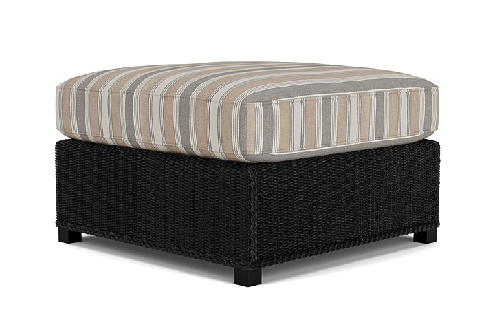 Lloyd Flanders™ Hamptons Large Ottoman - Ebony