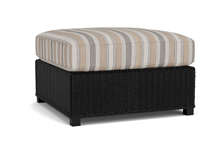 Lloyd Flanders™ Hamptons Large Ottoman - Ebony