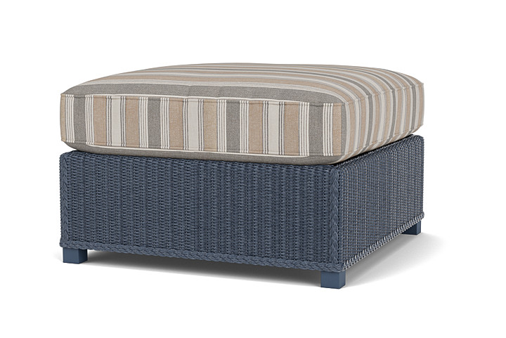 Lloyd Flanders™ Hamptons Large Ottoman - Denim Blue