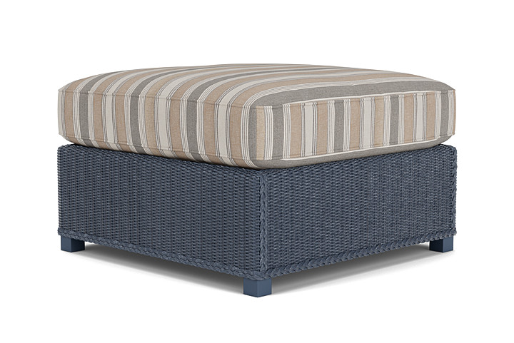 Lloyd Flanders™ Hamptons Large Ottoman - Denim Blue