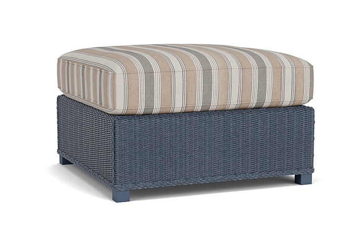 Lloyd Flanders™ Hamptons Large Ottoman - Denim Blue