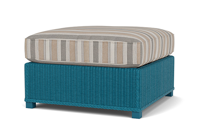 Lloyd Flanders™ Hamptons Large Ottoman - Peacock