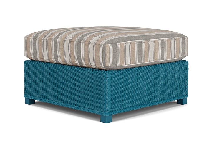 Lloyd Flanders™ Hamptons Large Ottoman - Peacock