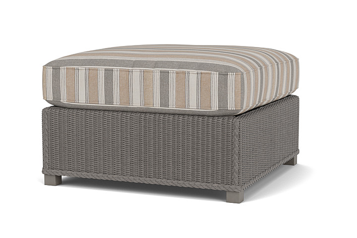 Lloyd Flanders™ Hamptons Large Ottoman - Pewter