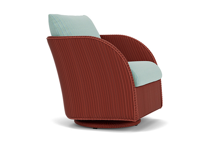 Lloyd Flanders™ Essence Swivel Glider Lounge Chair - Terracotta