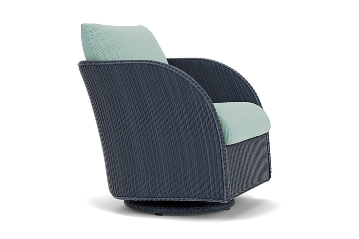 Lloyd Flanders™ Essence Swivel Glider Lounge Chair - Denim Blue