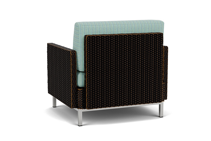 Lloyd Flanders™ Elements Lounge Chair with Stainless Steel Arms and Back - Mink